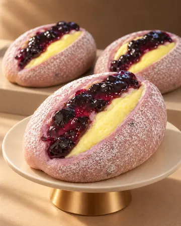 Blueberry cheese bun — Maison Berrie